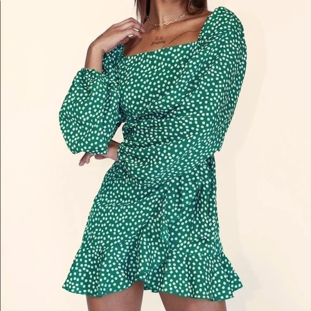 Princess Polly Caesura Long Sleeve Mini Dress